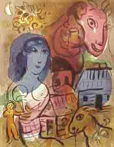 Item #00-0473 XXème Siècle: Hommage à Marc Chagall. Marc Chagall, Gualtieri di San Lazzaro
