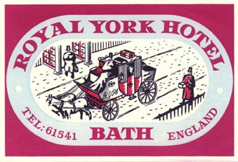 Item #01-0106 Baggage label for the Royal York. Royal York Hotel.