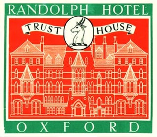 Item #01-0118 Baggage label for Randolph Hotel. Randolph Hotel