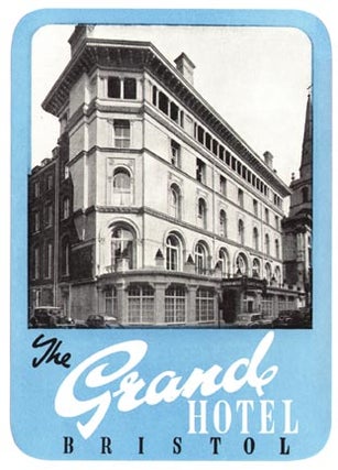 Item #01-0120 Baggage label for Grand Hotel. Grand Hotel