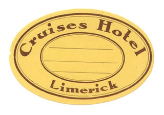 Item #01-0123 Baggage label for Cruises Hotel. Cruises Hotel