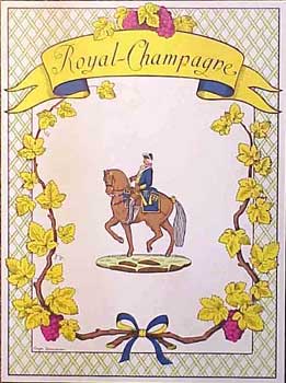 Item #01-0143 Menu for Royal-Champagne. Royal-Champagne