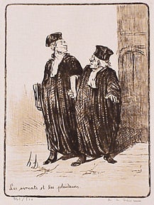 Daumier, Honor - Les Avocats Et Les Plaideurs = [Lawyers and Litigants]. No. 3