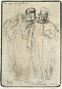 Item #01-0385 Les Gens de justice. Deux Avocats = [Two Lawyers]. Honoré Daumier