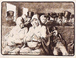 Item #01-0392 Le Wagon de troisième classe. Honoré Daumier