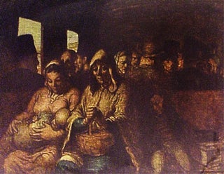 Item #01-0394 Le Wagon de troisième classe. Honoré Daumier