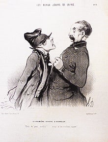 Item #01-0398 Première affaire d’honneur. Honoré Daumier.