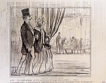 Item #01-0401 Exposition Universelle. Salle du buffet. Honoré Daumier.