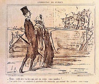 Item #01-0402 Exposition des Animaux. Honoré Daumier
