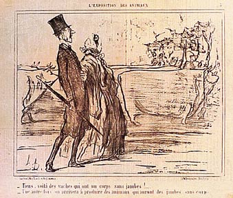 Item #01-0402 Exposition des Animaux. Honoré Daumier.