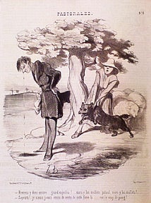 Item #01-0407 Pastorales = [Dog Bites Man]. Honoré Daumier