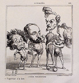 Item #01-0417 L’Arène parlémentaire. Honoré Daumier.