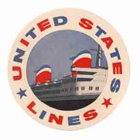 Item #01-0601 United States Lines. United States Lines, New York