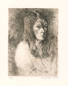 Item #01-0700 Portrait of a Woman. Raphael Soyer.