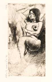 Item #01-0707 Young Nude. Raphael Soyer