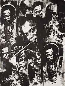 Item #01-0720 Portrait of Miles Davis. Odell