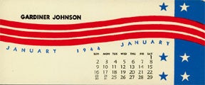 Item #01-0830 Calendar for 1944. Set of Art Deco blotters. Gardiner Johnson