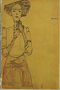 Item #01-0963 Letter and Schiele catalogue. Beer-Monti, Friederike [Schiele]. Friederike Beer-Monti
