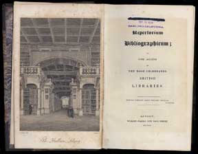 Item #01-1078 Repertorium bibliographicum; or some account of the most celebrated British...