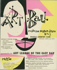 Item #01-1206 Art Ball. Costume Supper Dance. Art League of the East Bay