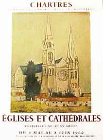 Item #02-0287 Chartres. Eglises et cathédrales [poster]. André Minaux