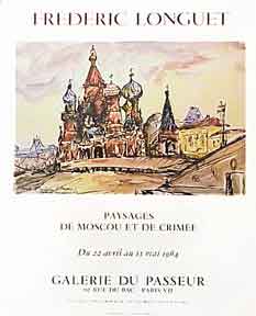 Item #02-0294 Paysages de Moscou et de Crimée [poster]. Fréderic Longuet