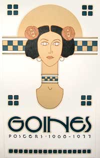 Item #02-0323 Goines. Posters: 1968-77 [miniature poster]. David Lance Goines