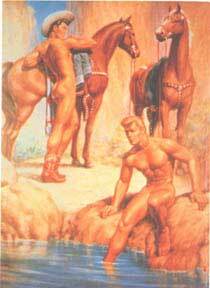 Item #02-0333 Apache Lake. George Quaintance