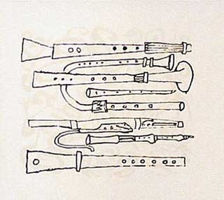 Item #02-0468 Wind Instruments, from the Hallelujah Miniatures No. 2 Suite without Calligraphy....