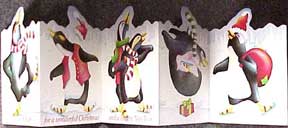Item #02-0483 Christmas Penguins. Merry Christmas. Janet Medeiros