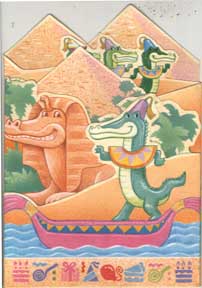 Item #02-0488 Egyptian Crocodiles. Happy Birthday Tut You! Dickey Lee Stafford
