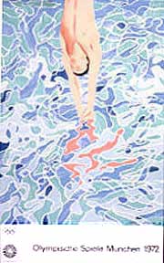 Item #02-0568 The Diver = Der Kopfsprung. David Hockney