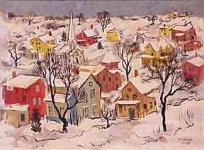 Ludwig, Helen - Houses with Snow