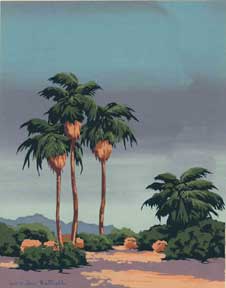 Item #02-0722 California Palms. Charles Worden Bethell