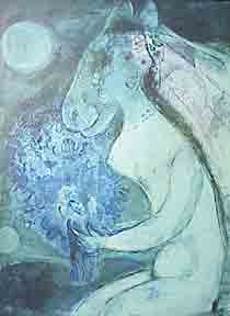Item #02-0840 Clair de lune = By the Light of the Moon. Marc Chagall.