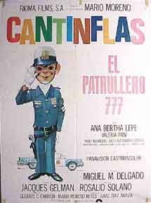 Item #02-0856 El Patrullero 777. [Movie poster / Cartel de la película]. Cantinflas, Mario Moreno