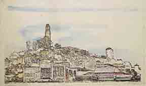Item #02-1158 View of San Francisco at Telegraph Hill. Borinaum.