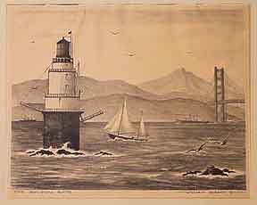 Item #02-1164 The Golden Gate. (San Francisco Bay). Wlliam Horace Smith