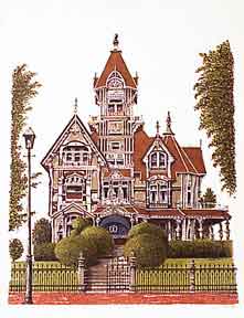 Item #02-1177 Carson Mansion. Eureka, CA. J. Worsøe.