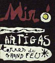 Item #027-8 Sculpture in Ceramic by Miró and Artigas. Rosamond Bernier, Joan Miró.