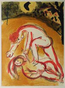 Item #03-0094 Cain and Abel. Marc Chagall