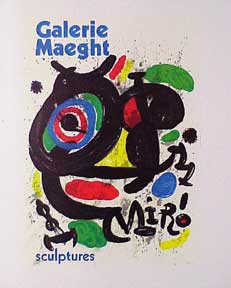 Item #03-0119 Poster for the exhibition “Sculptures”. Joan Mir&oacute