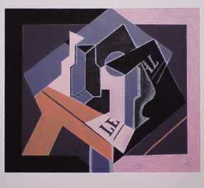 Item #03-0121 Frutero y Diario. (Cubist Still Life). 1920. Juan Gris