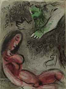 Item #03-0131 Eve Incurs God’s Displeasure. Marc Chagall