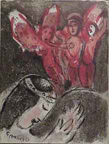 Item #03-0133 Sarah and the Angels. Marc Chagall