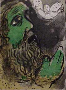 Item #03-0139 Job Praying. Marc Chagall