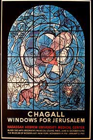 Item #03-0146 Windows for Jerusalem. Marc Chagall