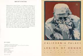 Item #03-0221 California Palace of the Legion of Honor. (Rodin’s Thinker). David Lance Goines