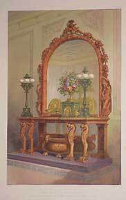 Item #03-0378 Sideboard with glass and furniture by Snell of London, designed by the Baron...