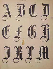 Item #03-0383 German typefaces. H. A. B. Finke